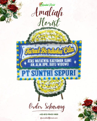 Papan Bunga Duka di Sago