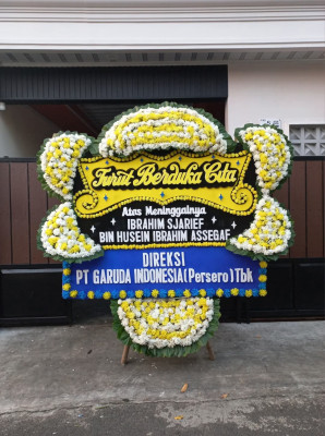 Papan Bunga Duka di Sago