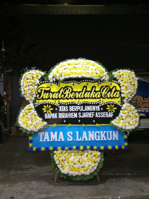Papan Bunga Duka di Sago