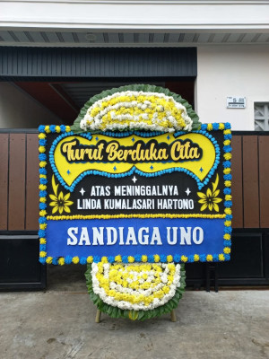 Papan Bunga Duka di Sago